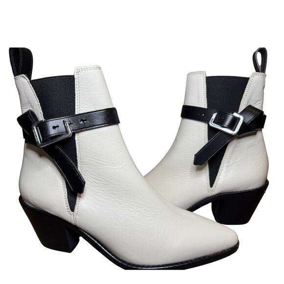 Zadig & Voltaire Tyler Cecilia Boots 👢 White Patent Leather | EU 37 US 6 NIB ✨ - Picture 1 of 9